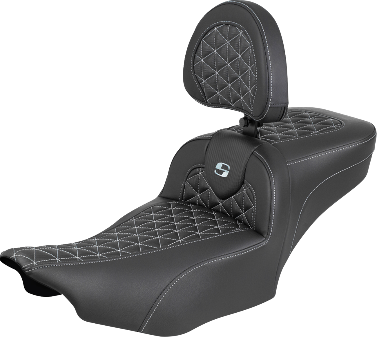 Asiento de alcance extendido Roadsofa™ - Asiento de alcance extendido Roadsofa™ - con respaldo - Costura plateada - FLH/FLT '23-'25