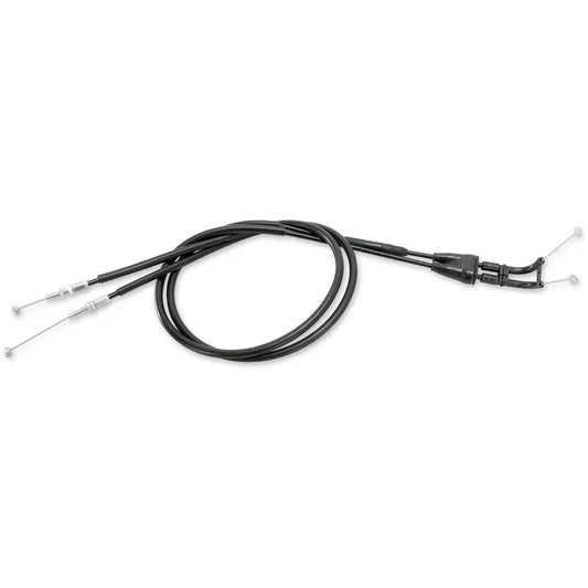 Cable del acelerador de vinilo negro.