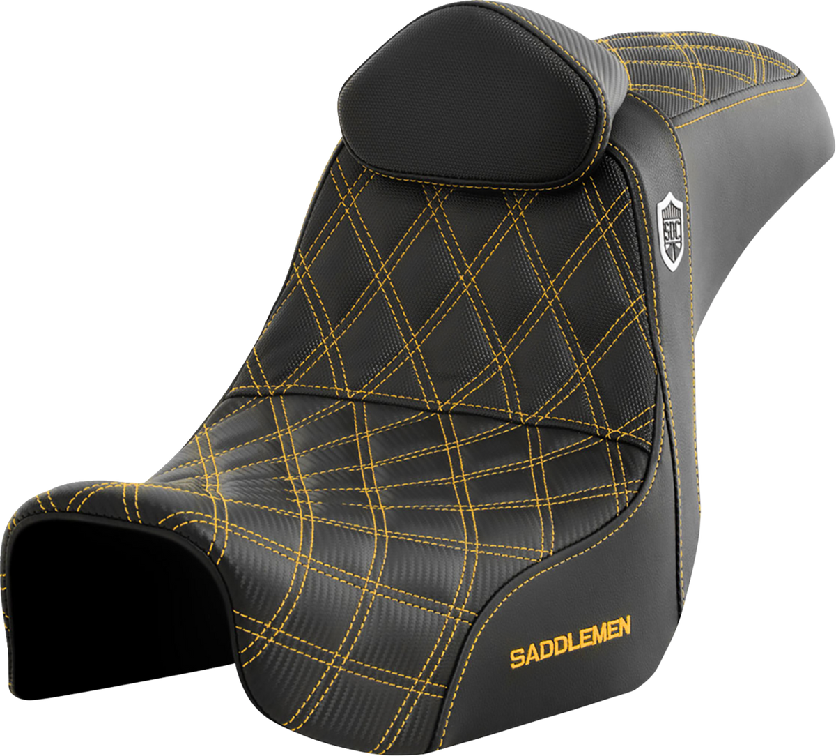 Asiento Saddlemen Pro Series SDC Performance Grip W Gold Stitch Dyna '06-'17