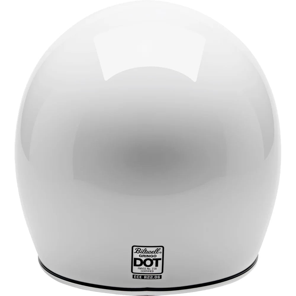 Casco gringo blanco brillo