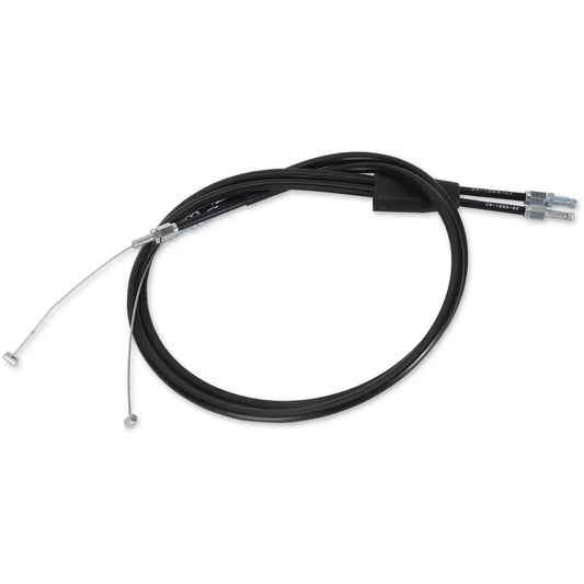 Cable del acelerador de vinilo negro.