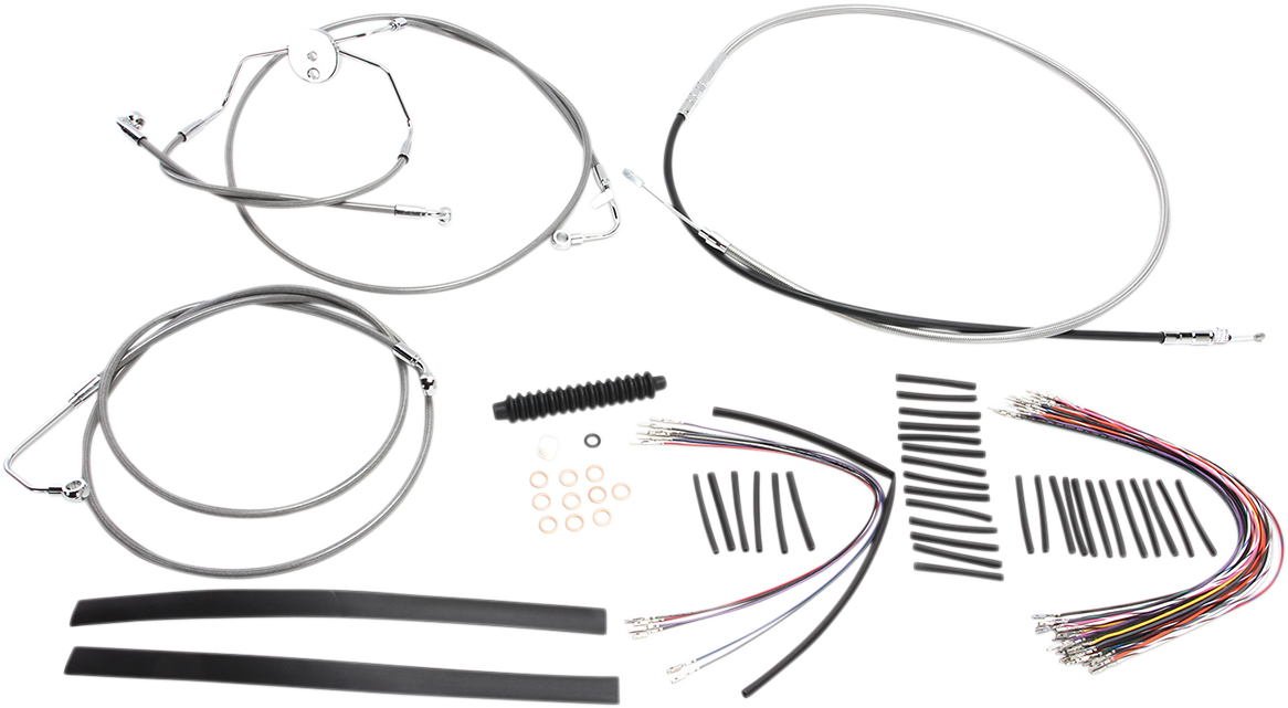 Kit de instalación de manillar XR - Kit de instalación de manillar XR - Colgadores Ape de 15"-17" - FLH '08-'13 - Acero inoxidable