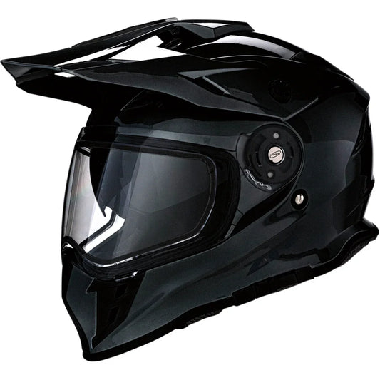 Casco range snow de doble panel negro