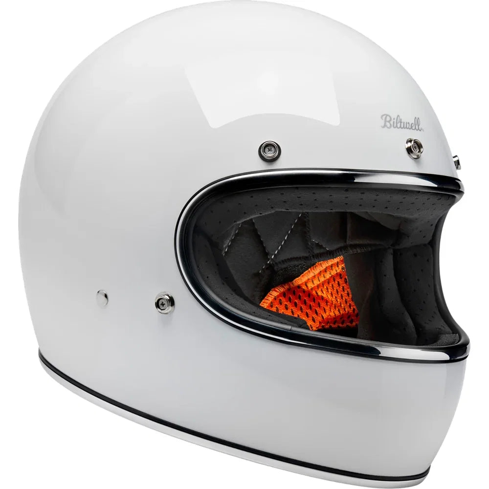 Casco gringo blanco brillo