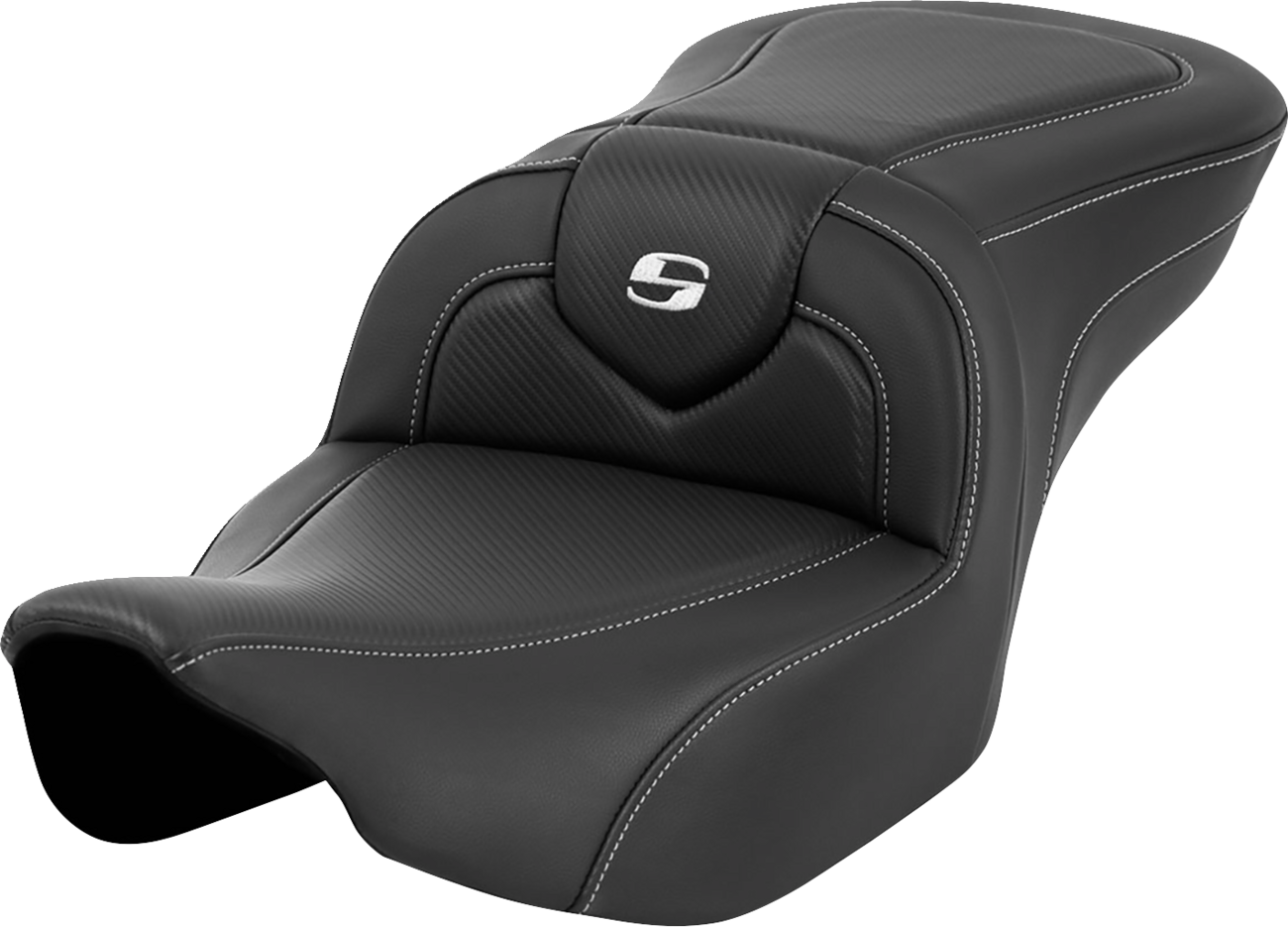 Asiento de fibra de carbono Roadsofa™ - Asiento Roadsofa™ - Fibra de carbono - Costura plateada/Logotipo plateado - sin respaldo - FL '23-'24