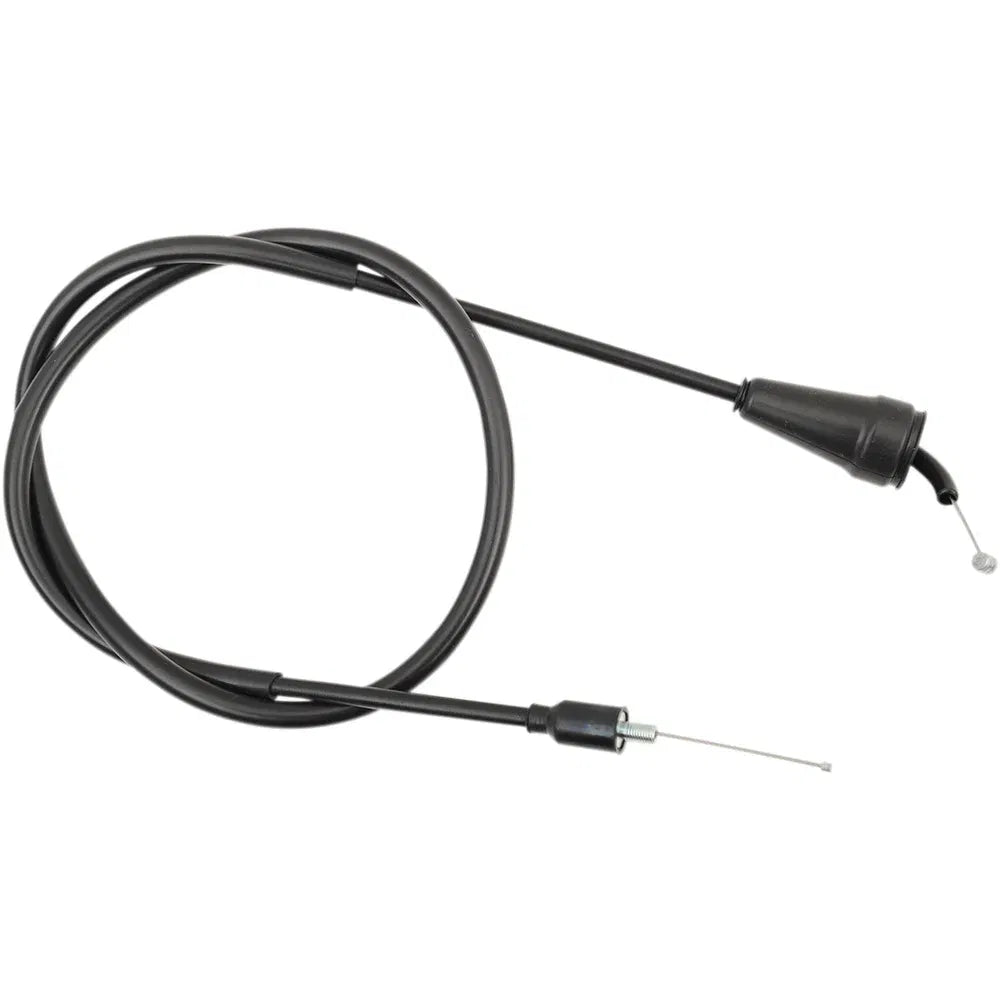 Cable del acelerador de vinilo negro.