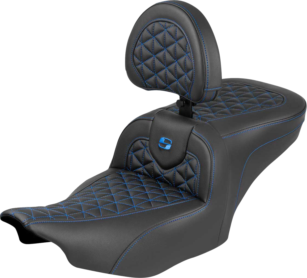 Asiento de alcance estándar Roadsofa™ - Asiento Roadsofa™ - con respaldo - Costura azul - FLH/FLT '23-'25