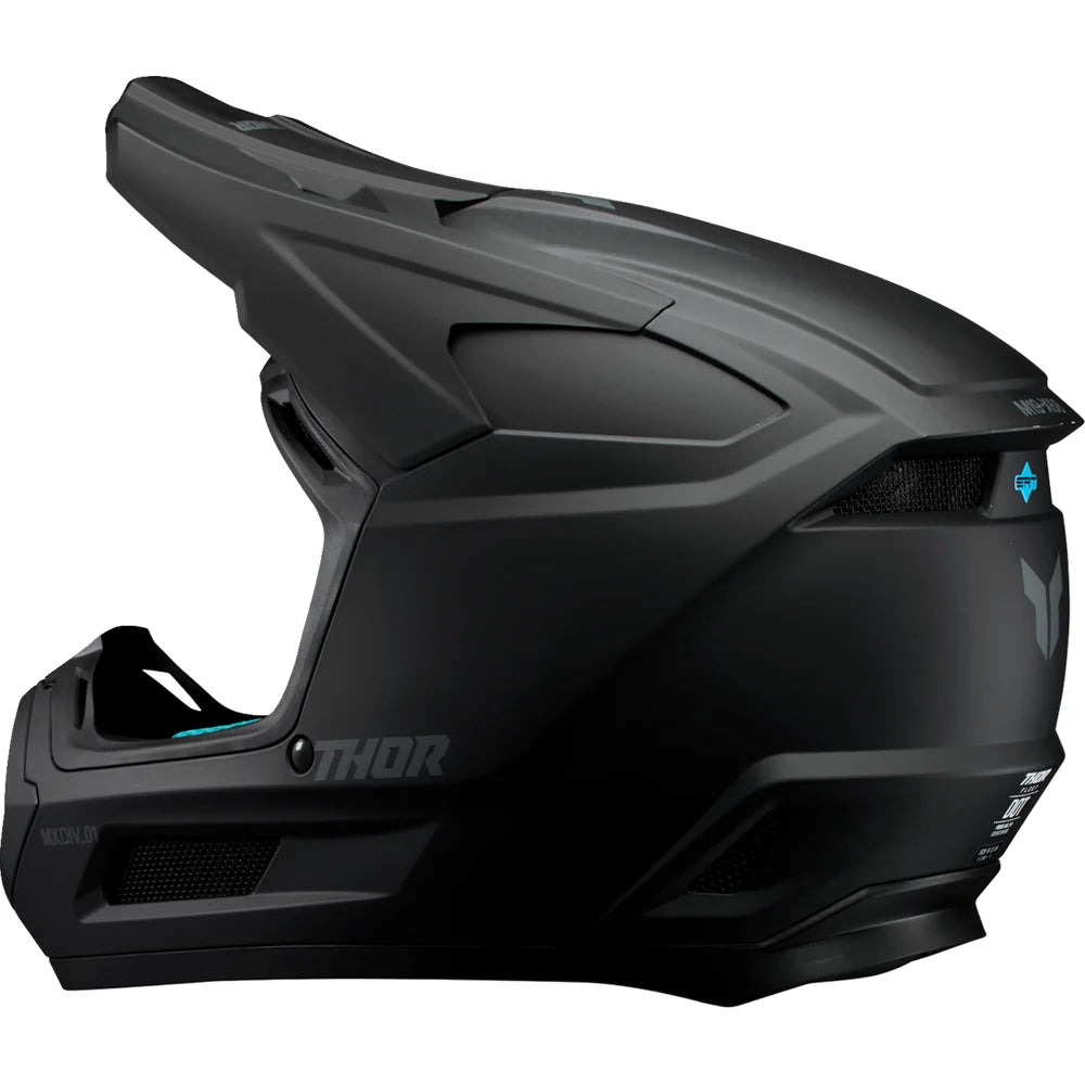 Casco juvenil fleet blackout negro mate