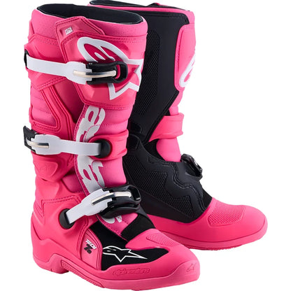 Botas Alpinestars Youth Tech 7S Fluorescent Pink/Black/White