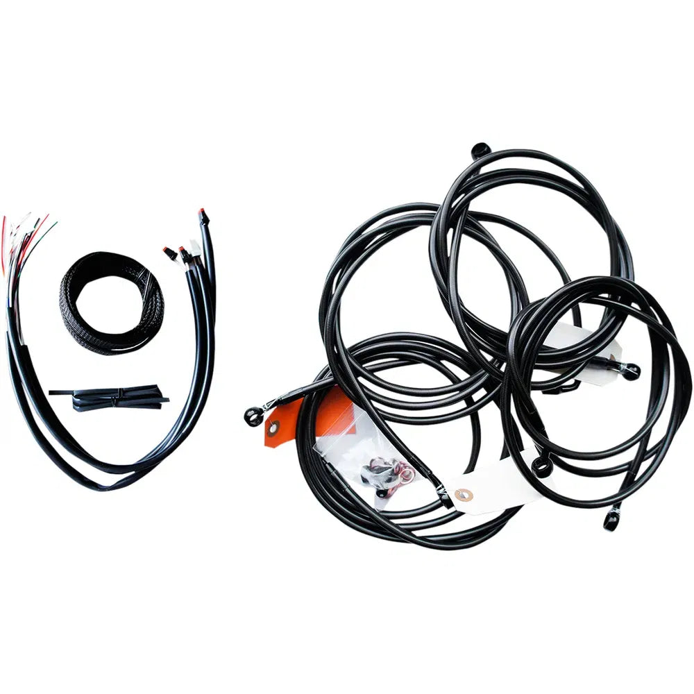 Cable Kit - 18" - 20" Ape Hanger Handlebars - Midnight