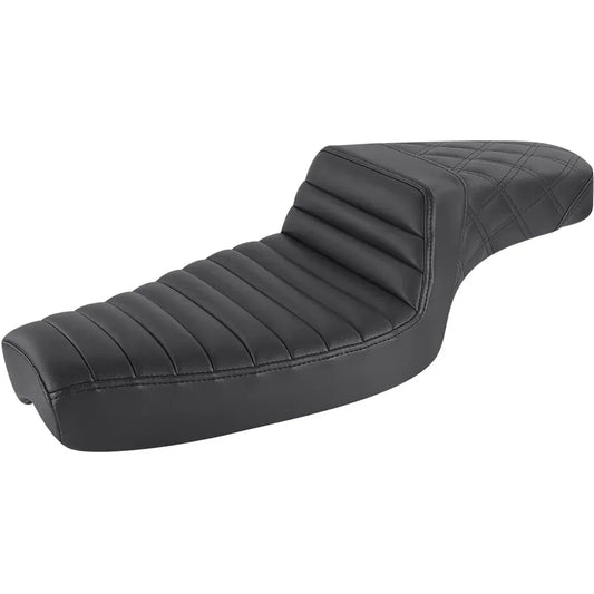 Step Up Seat - Tuck and Roll/Lattice Stitched - Black50684