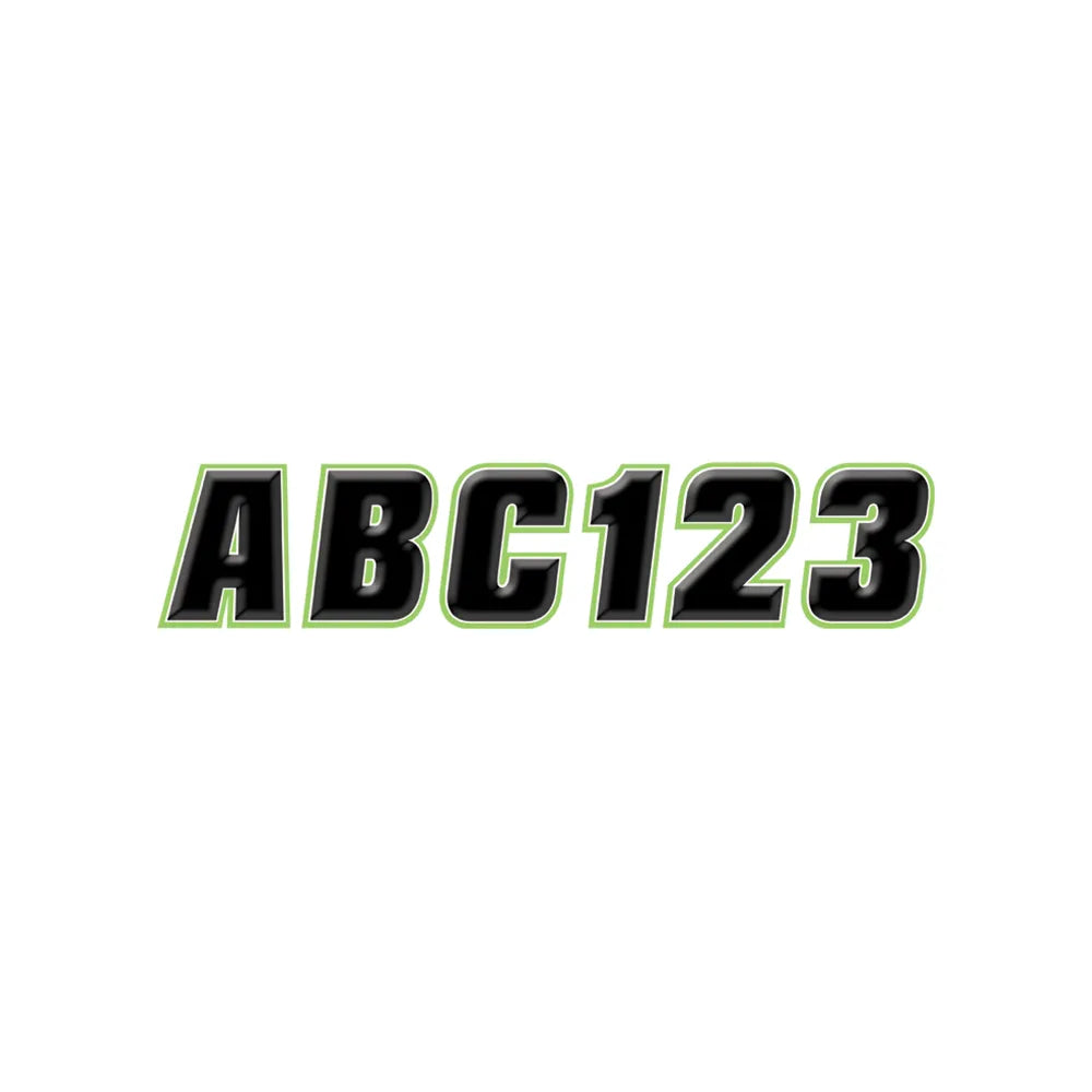 Sticker Kit - 2" - Black/Kiwi