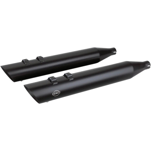 Slash Cut Mufflers - Black