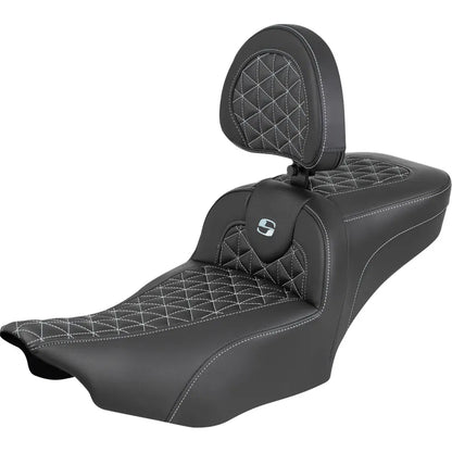 Asiento de alcance extendido Roadsofa™ - Asiento de alcance extendido Roadsofa™ - con respaldo - Costura plateada - FLH/FLT '23-'25
