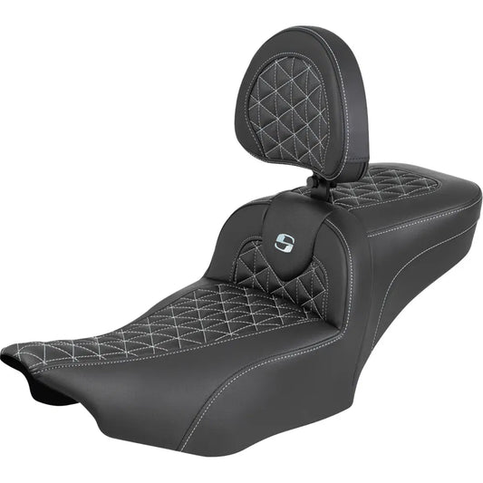 Asiento de alcance extendido Roadsofa™ - Asiento de alcance extendido Roadsofa™ - con respaldo - Costura plateada - FLH/FLT '23-'25