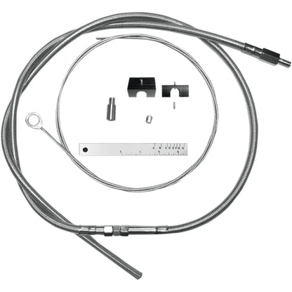 BYO™ Build Your Own™ Juego de cables de embrague - 80" - Sportster/Touring/Trike - Acero inoxidable trenzado
