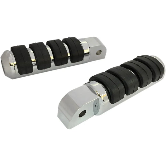 Passenger Soft-Ride Chrome Foot Pegs - Softail