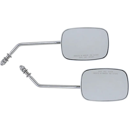 Rectangle Mirrors - Long - Chrome
