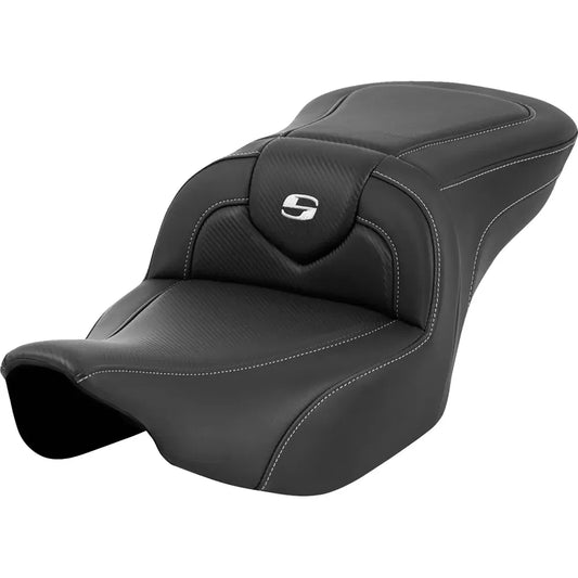 Asiento de fibra de carbono Roadsofa™ - Asiento Roadsofa™ - Fibra de carbono - Costura plateada/Logotipo plateado - sin respaldo - FL '23-'24