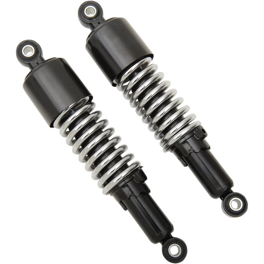 Custom Shorty Shocks with Shroud - Black Body/Chrome Spring Finish - Eye Lowering