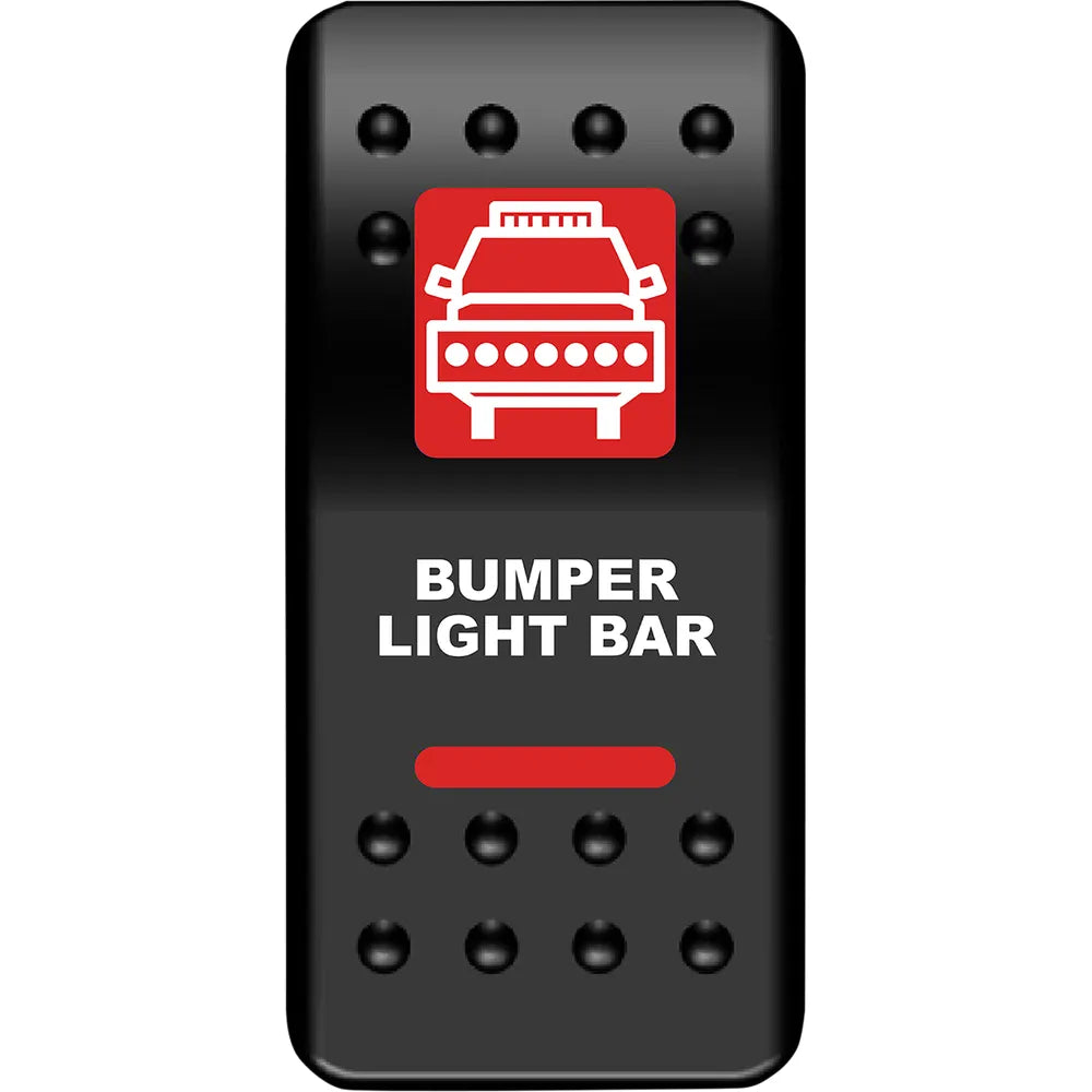 Rocker Switch - Bumper Light Bar - Red
