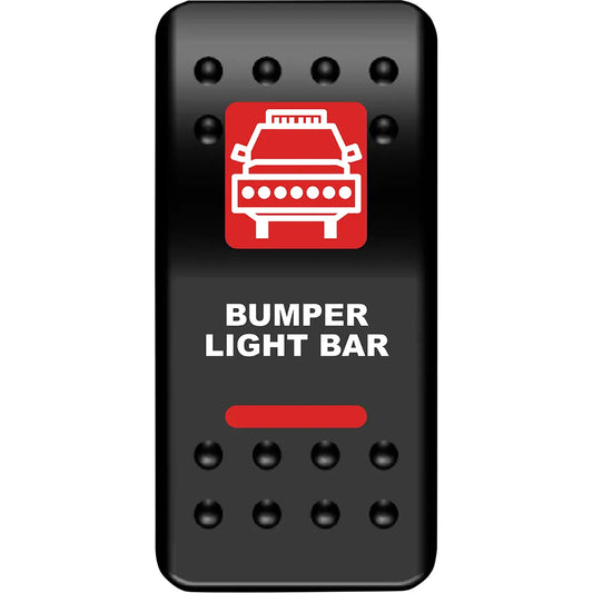 Rocker Switch - Bumper Light Bar - Red