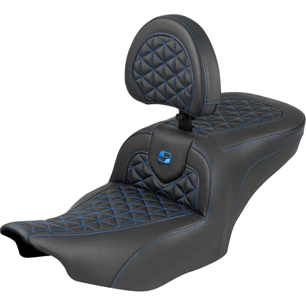 Asiento de alcance estándar Roadsofa™ - Asiento Roadsofa™ - con respaldo - Costura azul - FLH/FLT '23-'25