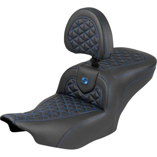 Asiento de alcance estándar Roadsofa™ - Asiento Roadsofa™ - con respaldo - Costura azul - FLH/FLT '23-'25