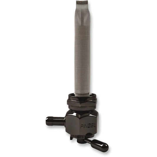 Hex Fuel Valve -  Black Chrome - 22mm