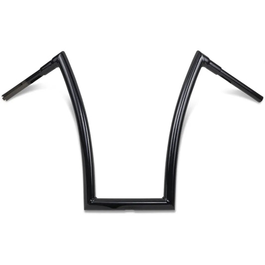 Gloss Black 1-1/2" Strip Handlebar with 20" Rise
