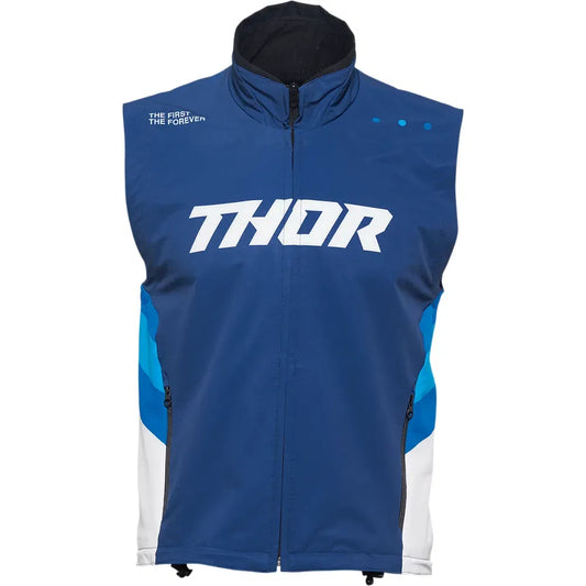 Warmup Vest - Navy/White - Large
