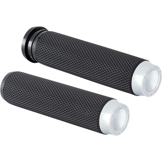 Grips - Knurled - TBW - Chrome