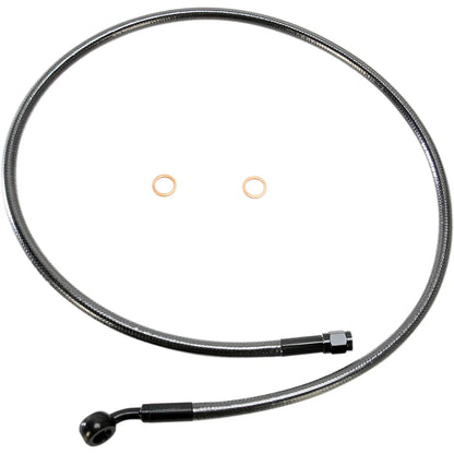 Kit de línea de freno delantero específico para ABS Designer Series de longitud alternativa - Línea de freno - 10 mm-35° - 34" - Black Pearl