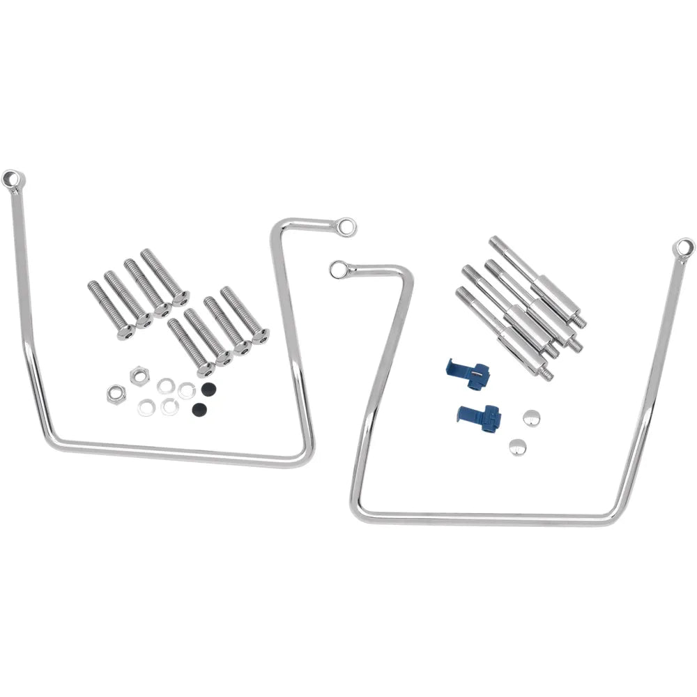 Soportes de soporte de alforjas cromados