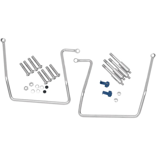 Soportes de soporte de alforjas cromados