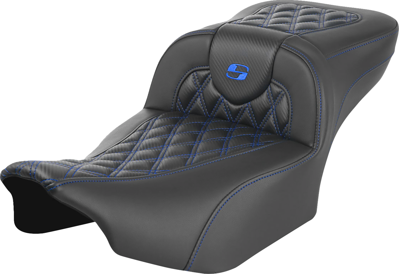 Asiento de alcance extendido Roadsofa™ - Asiento de alcance extendido Roadsofa™ - sin respaldo - Costura de celosía - Costura azul - FLTR/FLHX '23-'24