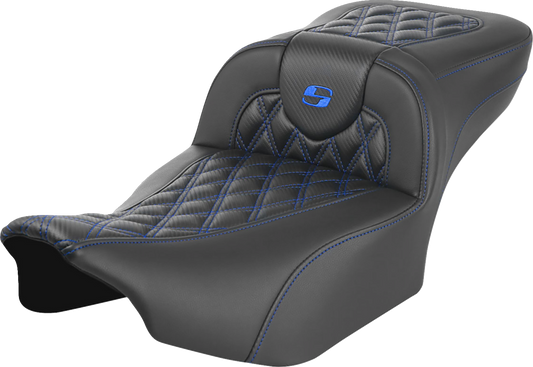 Asiento de alcance extendido Roadsofa™ - Asiento de alcance extendido Roadsofa™ - sin respaldo - Costura de celosía - Costura azul - FLTR/FLHX '23-'24