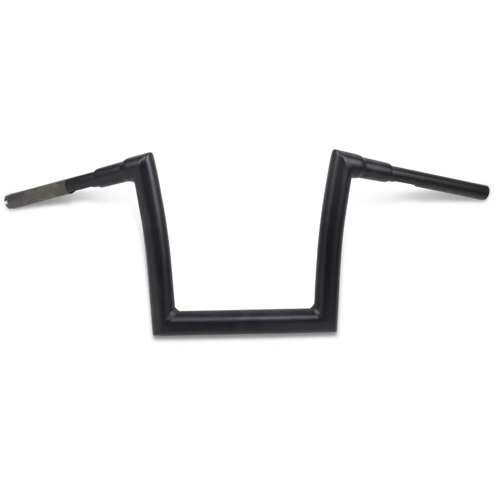 Flat Black 1-1/2" Strip Handlebar with 10" Rise