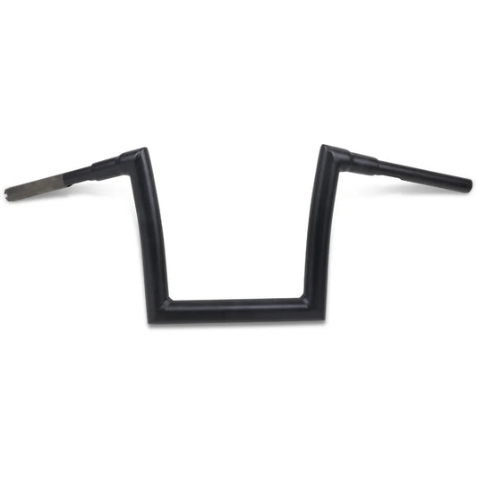 Flat Black 1-1/2" Strip Handlebar with 10" Rise