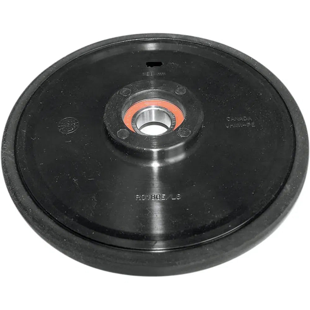 Idler Wheel with 6004-2RS Bearing - Black - 180 mm OD x 20 mm ID