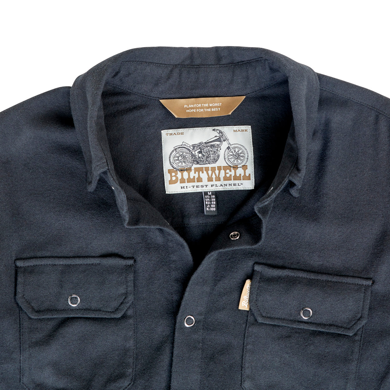 Camisa de franela Biltwell HI Test - Negra