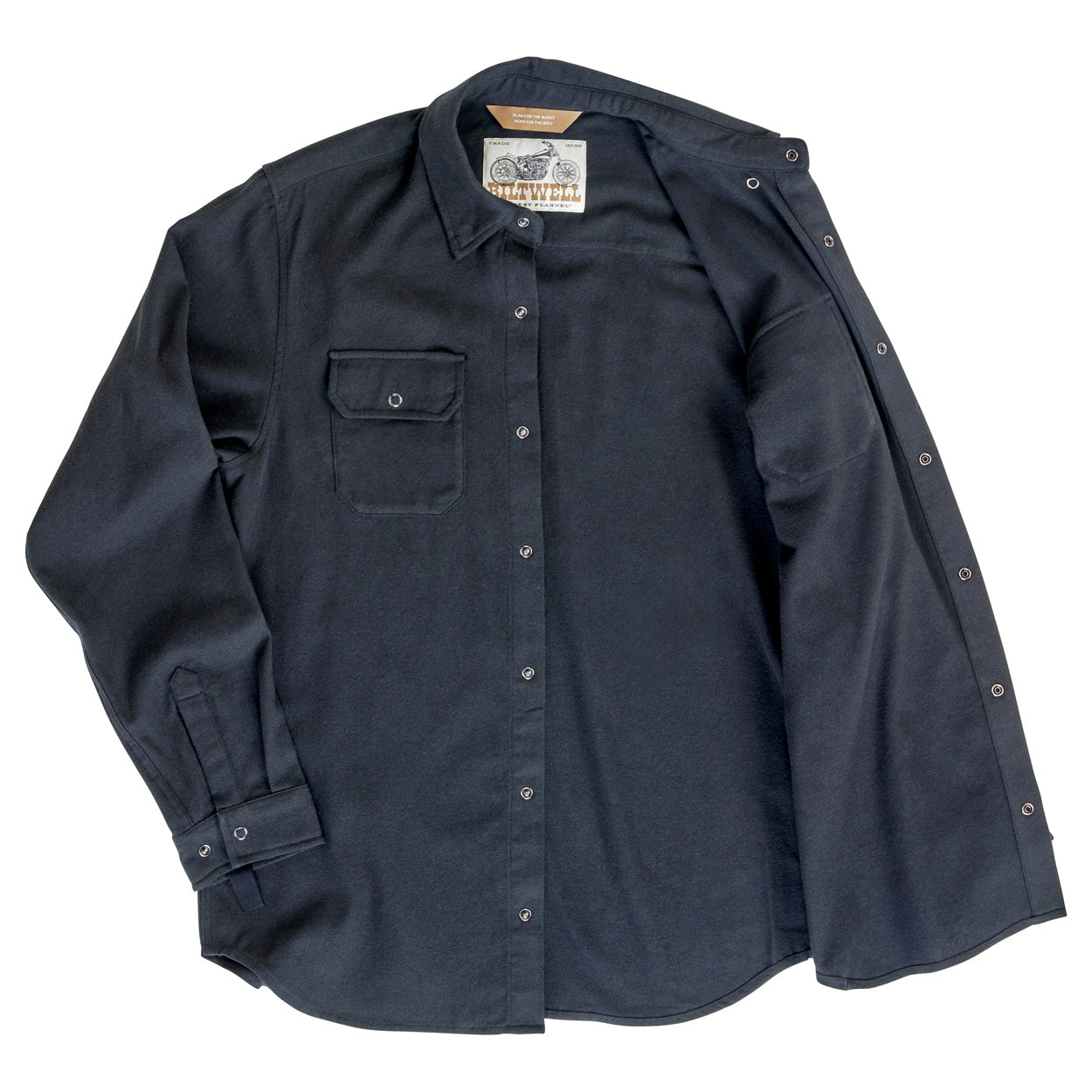 Camisa de franela Biltwell HI Test - Negra