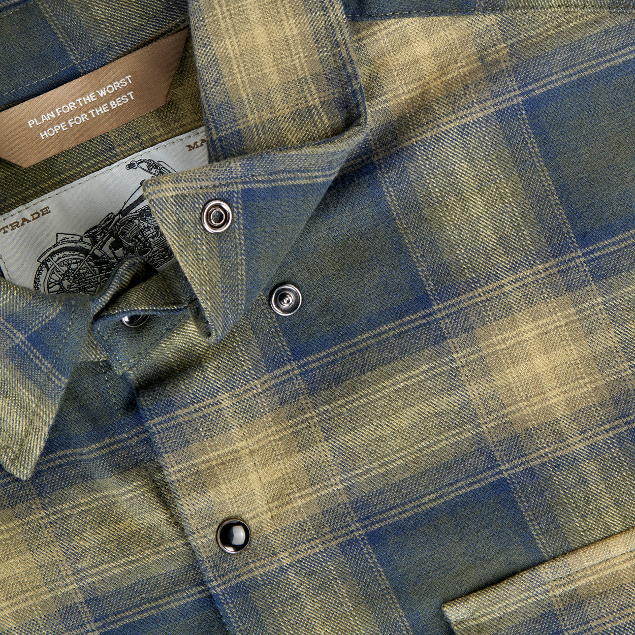 Camisa de franela Biltwell HI Test - Moss