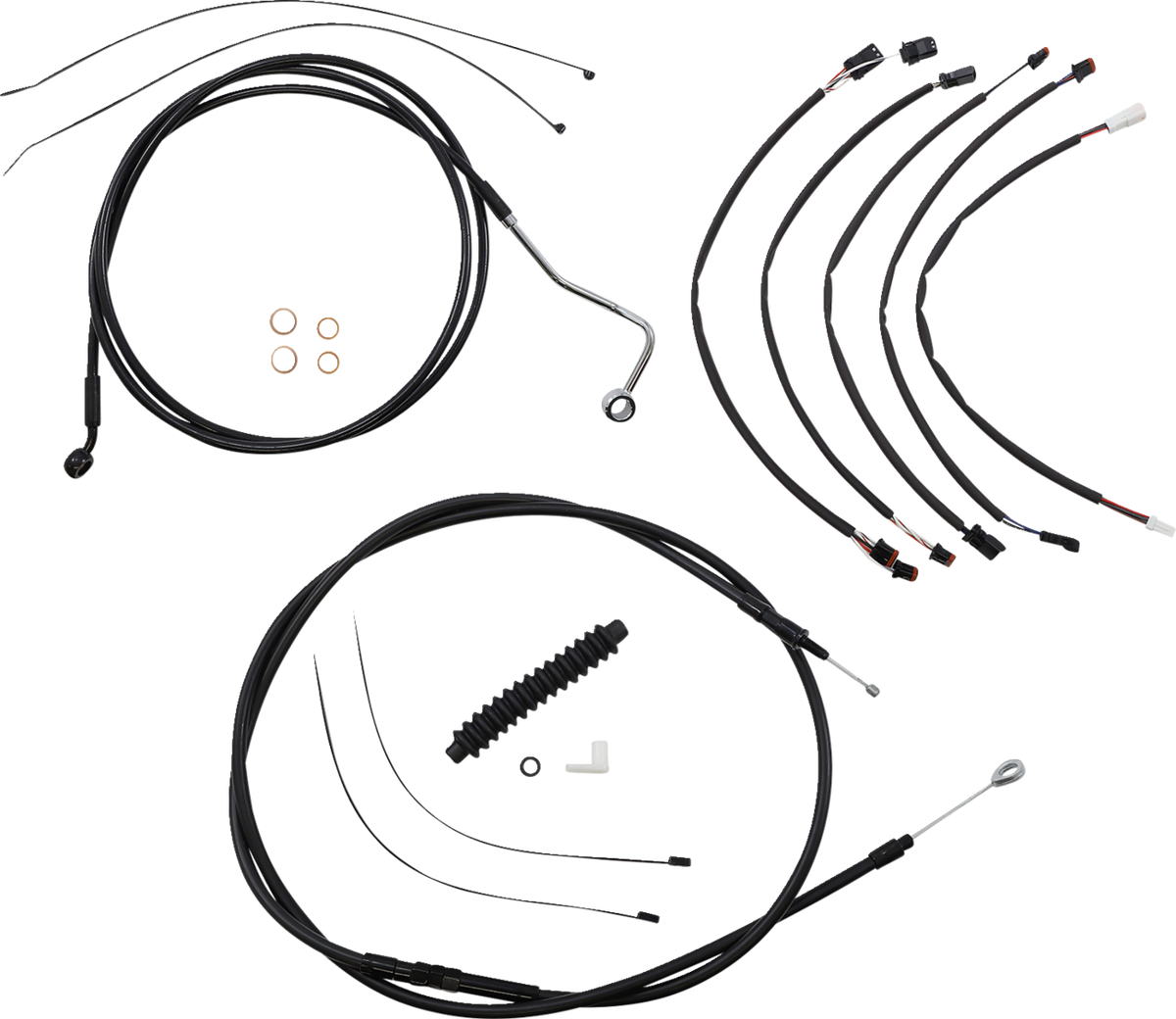 Kit de instalación de manillar XR - Kit de instalación de manillar XR - Colgadores Ape de 15"-17" - FLHRXS '21-'24 - Negro