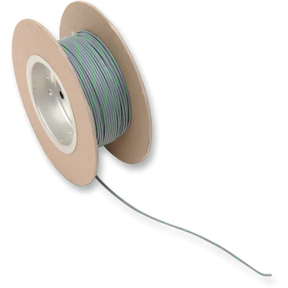 100' Wire Spool - 18 Gauge - Gray/Green