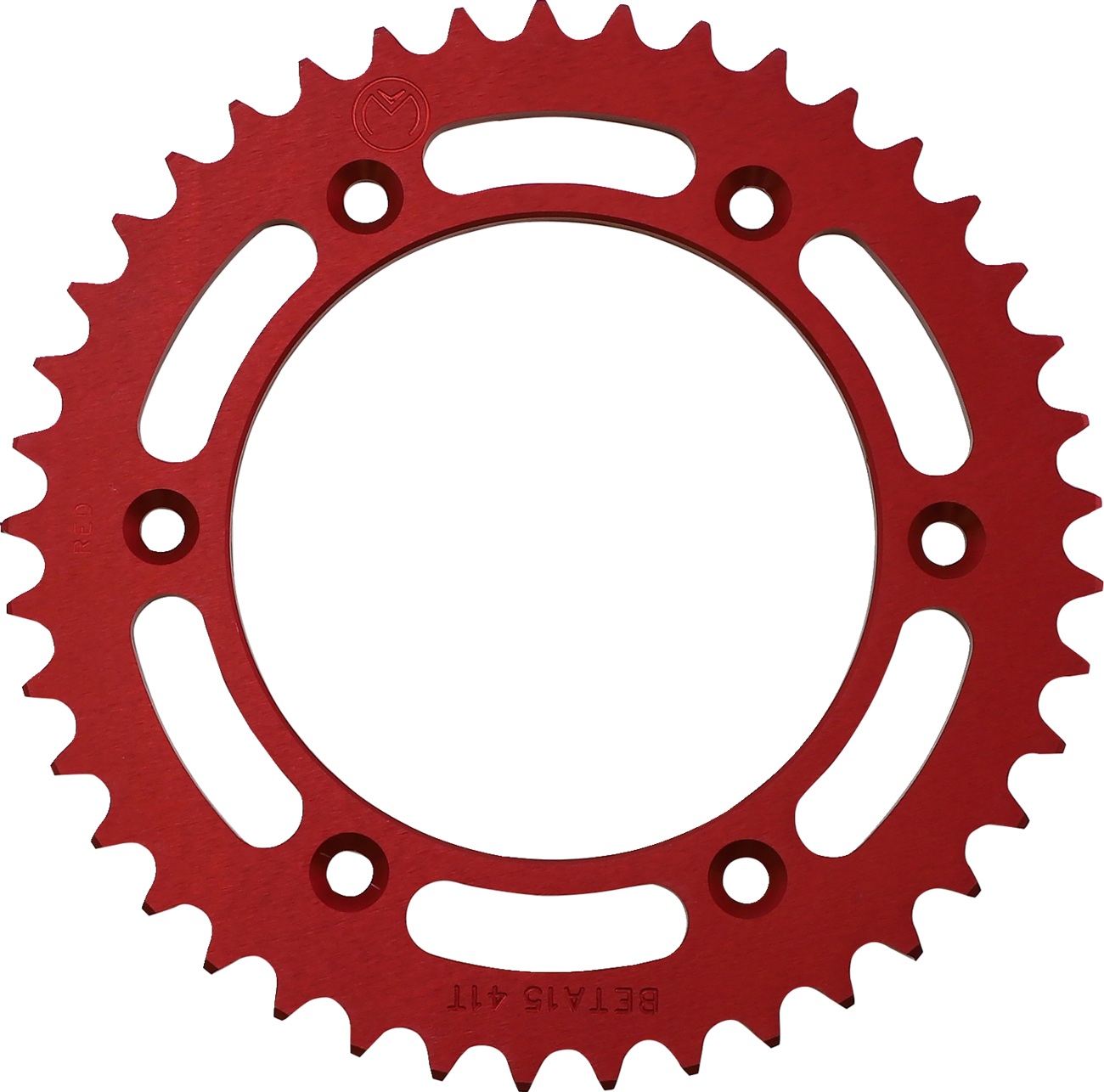 Corona Trasera Aluminio - Corona Trasera - Aluminio - 41 Dientes - Rojo - Beta