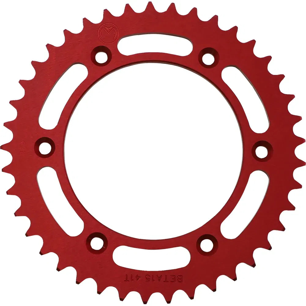 Corona Trasera Aluminio - Corona Trasera - Aluminio - 41 Dientes - Rojo - Beta