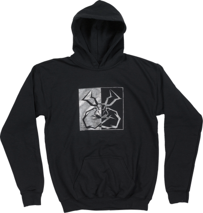 Sudadera con capucha de personalidad dividida para jóvenes