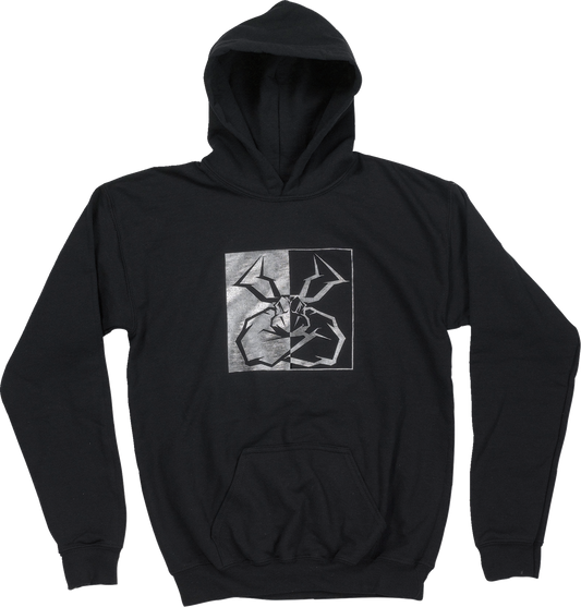Sudadera con capucha de personalidad dividida para jóvenes