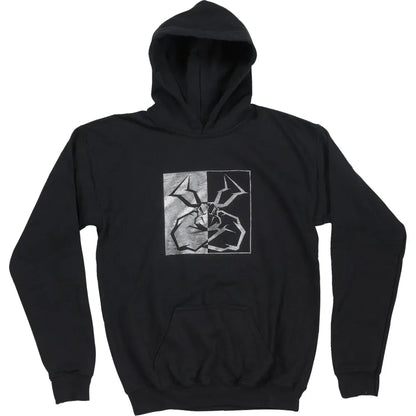 Sudadera con capucha de personalidad dividida para jóvenes